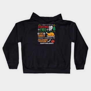 happy holidays Kids Hoodie